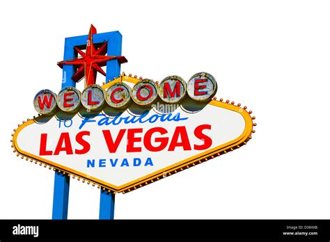 Cartel De Bienvenida A Las Vegas Viajes Fondo Blanco Fotograf A De