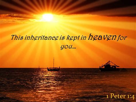 1 Peter 1 4 This Inheritance Is Kept In Heaven Powerpoint Church Sermon