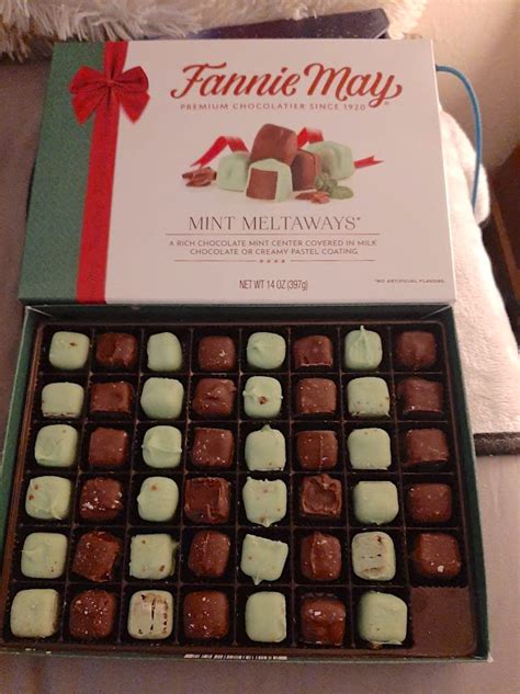 Fannie May Chocolates Mint Meltaways 14oz Box Only 1145 Shipped On