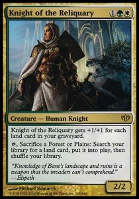 Mrm Fr Vf Chevali Re Du Reliquaire Knight Of The Reliquary Mtg Cfx Ebay