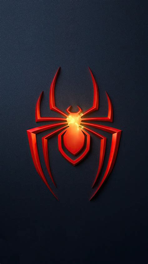 Spider Man Across The Spider Verse Logo 4k Wallpaper Iphone Hd Phone