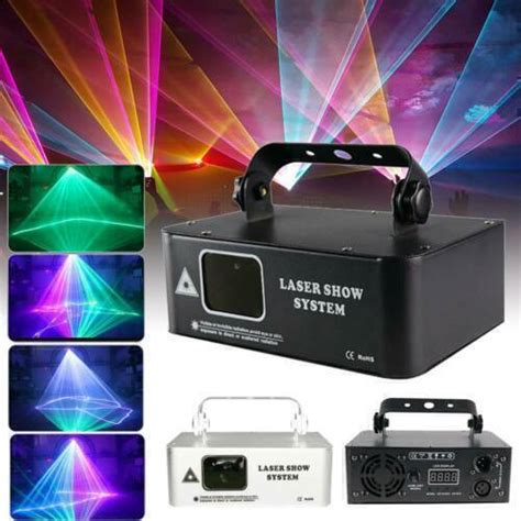 Mw Rgb Laser Beam Projector Scanner Stage Lamp Disco Club Show Party