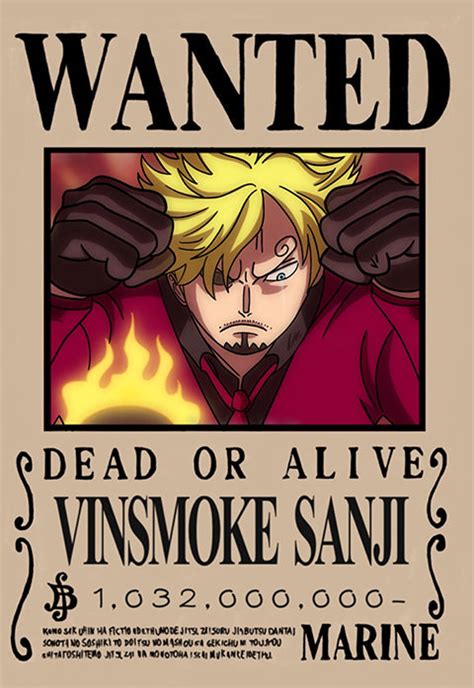 Sanji Wanted Poster – Posterwa