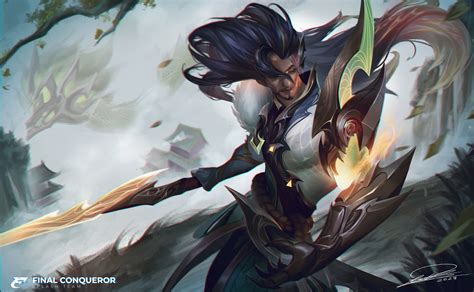 Artstation Fan Art Yasuo Dragonmancer