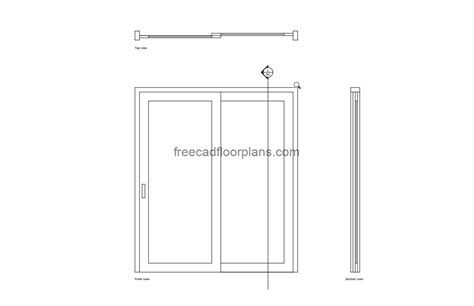 Porte Coulissante Avec Section Dessins Cao Gratuits