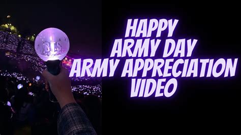 Happy Army Day Army Appreciation Video Bts Army Forever 💜 Youtube