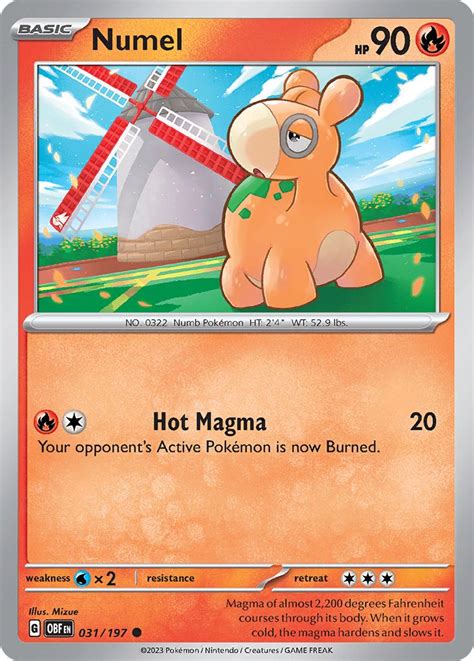 Serebii net Pokémon Card Database Obsidian Flames 31 Numel