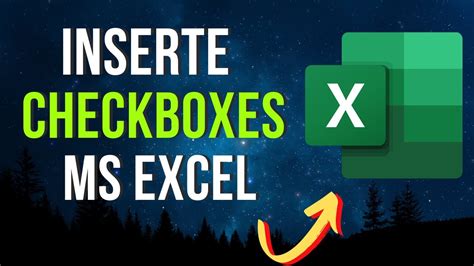 How To Insert Checkboxes In Microsoft Excel Youtube
