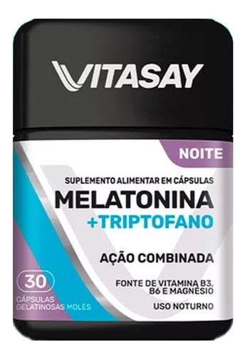 Vitasay Melatonina Triptofano C Psulas Gelatinosas Mercadolivre