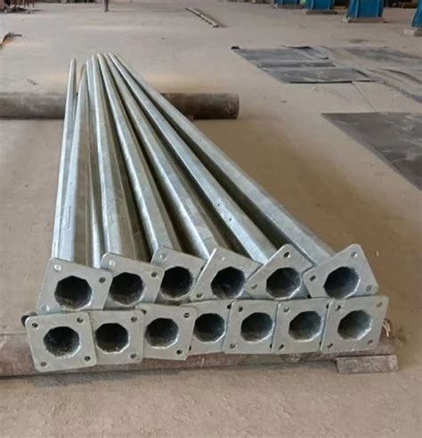 Mild Steel MS Round Gantry Octagonal Poles For Highway 9m At Best