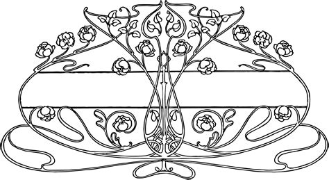 Art Nouveau Line Designs