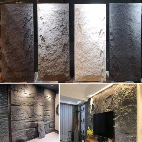 Decorative Wall Stone Veneer Pu Stone And Mushroom Stone For Interiors