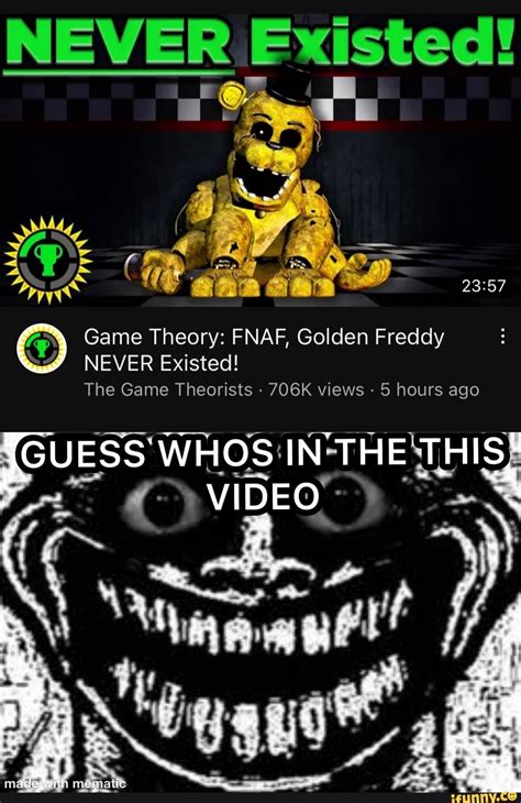 Never Fxisted Game Theory Fnaf Golden Freddy Never Existed The Game