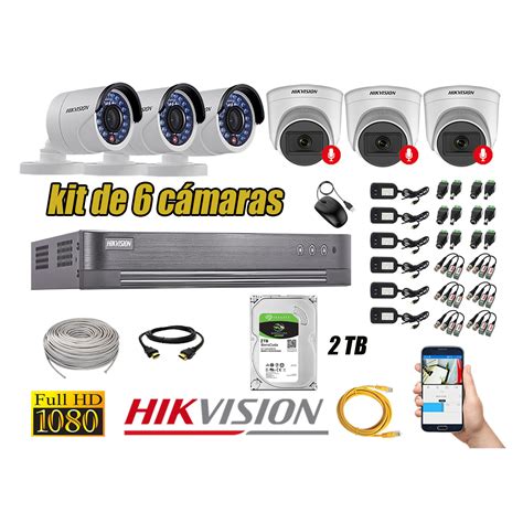 Ripley Hikvision Kit C Maras Seguridad Full Hd Camara Audio