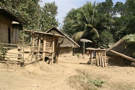 Hmong Village In Lao Photo