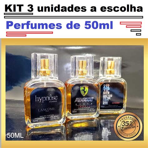 Kit Perfumes Importados Ml Marcas Famosas Promo O Shopee Brasil