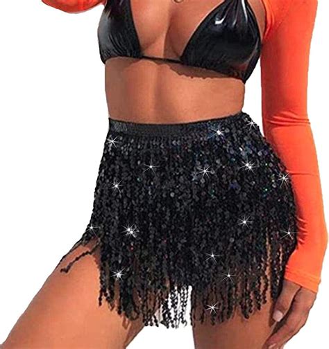 Amazon Zoestar Boho Sequin Tassel Hip Scarf Multilayer Belly Dance