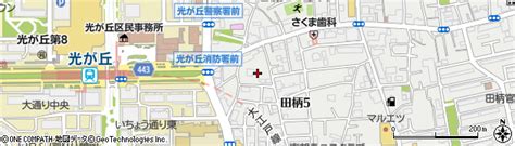 東京都練馬区田柄5丁目17の地図 住所一覧検索｜地図マピオン