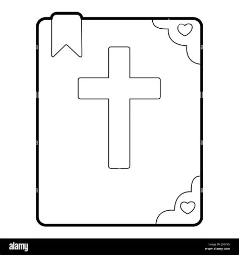 Bible Icon Outline Style Stock Vector Image Art Alamy