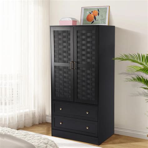 Amazon Hitow Wardrobe Armoire Closet With Doors Wardrobe