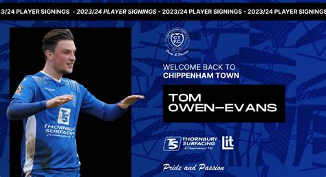 Tom Owen Evans Rejoins Town Chippenham Town Fc