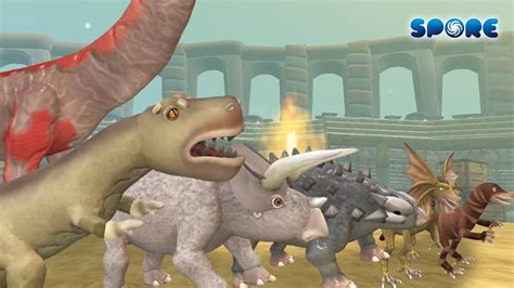 Dino Tournament Arena Size Comparison Spore Youtube