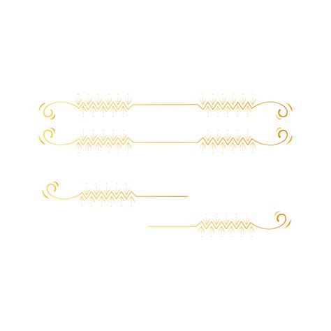 Golden Floral Dividers Vintage Border Design Golden Floral Dividers