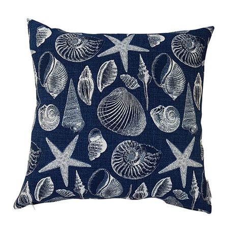 Blue Seashells Cushions Australia Free Shipping Thread Candy