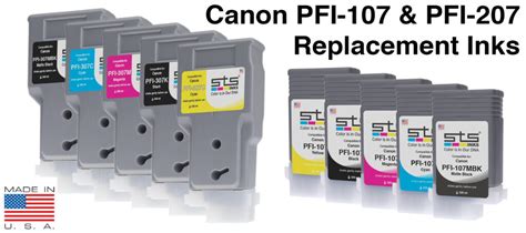 Canon Pfi And Pfi Replacement Inks Sts Inks