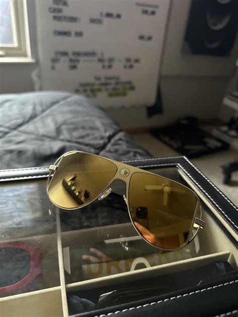 Versace Gold Versace Glasses | Grailed