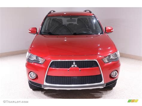 2012 Rally Red Metallic Mitsubishi Outlander SE AWD 142462573 Photo 2