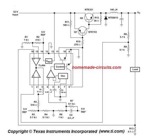 Tl494 Pwm Ic Pinout Examples Features Datasheet And Applications Images