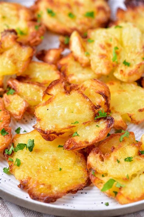 Air Fryer Smashed Potatoes Truly Crispy The Big Mans World