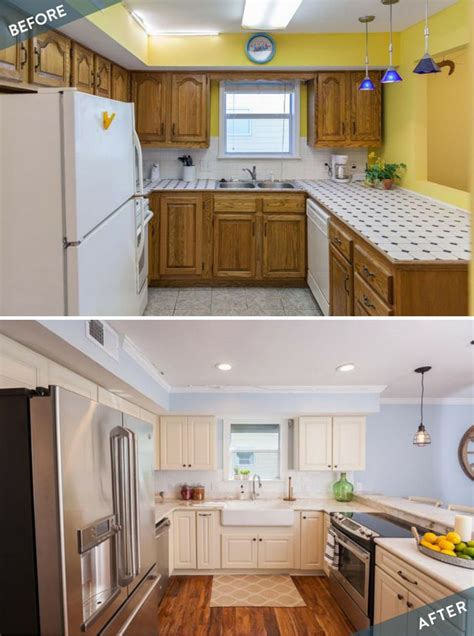 Before And After A Bright Beach House Kitchen Makeover Small Kitchen