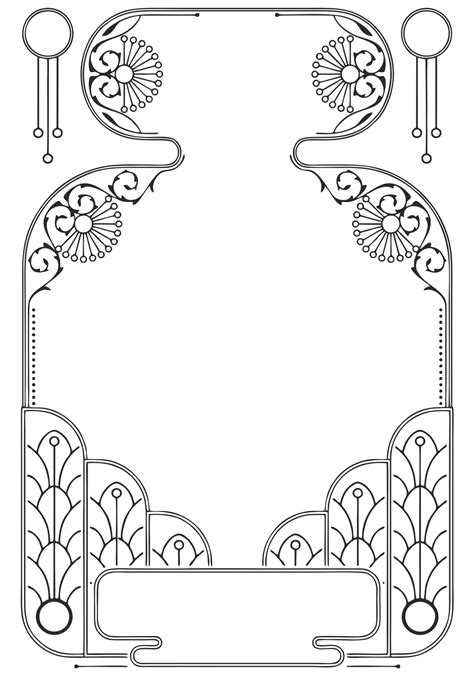 Png Art Nouveau Frame By Kyberkurwa On Deviantart