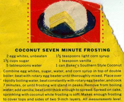 Coconut Seven Minute Frosting Recipe « RecipeCurio.com