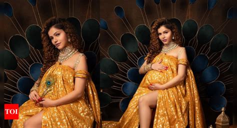 Heavily Pregnant Rubina Dilaik Looks Divine As She Poses For Her