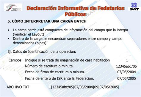 Ppt Declaraci N Informativa De Fedatarios P Blicos Powerpoint