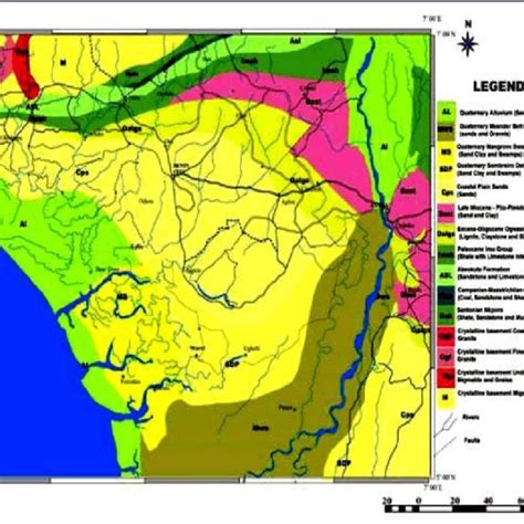 Regional Geology Map Of The Niger Delta Basin Nigeria 16 Download