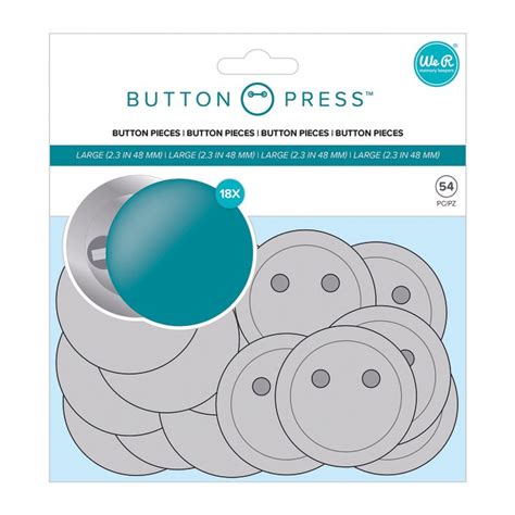 We R Memory Keepers Button press Refill pack Large Badges Ø58mm