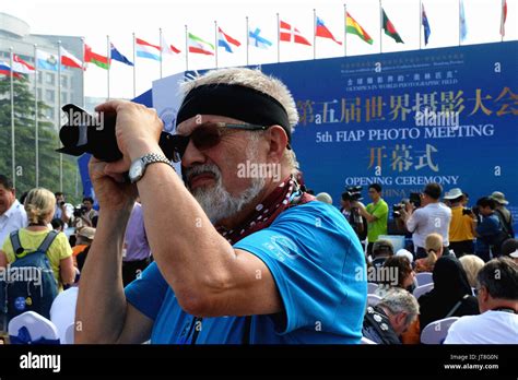 Jinan Chinas Shandong Province 8th Aug 2017 A Photographer From Europe Takes A Photo During