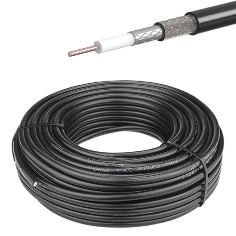 Rg8x Coaxial Cable 100 Ft Rg8x Coax Cable 50 Ohm Low Loss Flexible