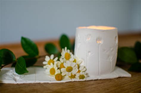 Diy Wildflower Imprinted Candle Holder — Our Happy Tribe