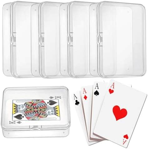 Amazon Hansporta Clear Plastic Playing Card Case Set Pcs Blank