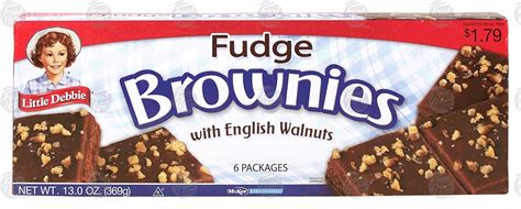 Groceries-Express.com Product Infomation for Little Debbie fudge Brownies with english walnuts ...