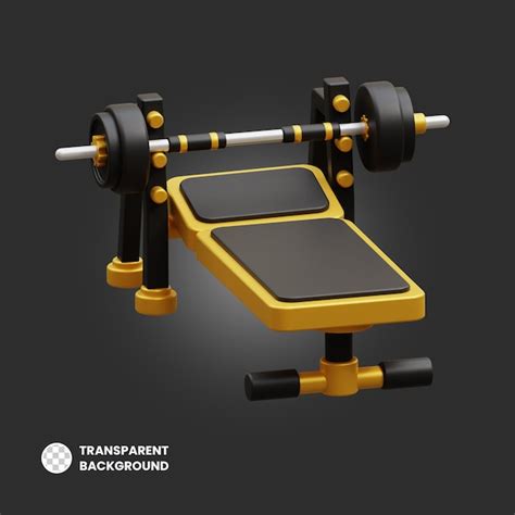 Icono De Fitness De Gimnasio D De Press De Banca Archivo Psd Premium