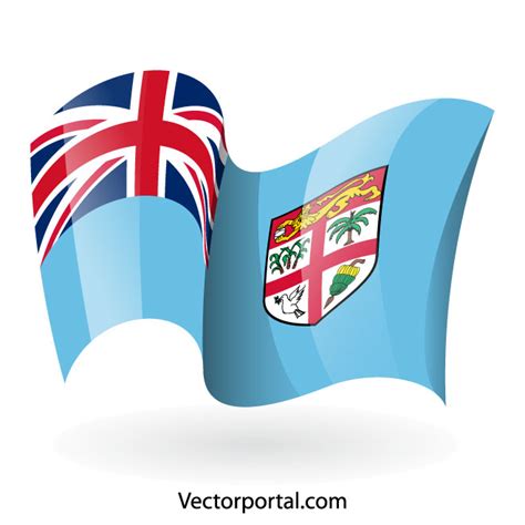 Fiji flag Royalty Free Stock Vector Clip Art