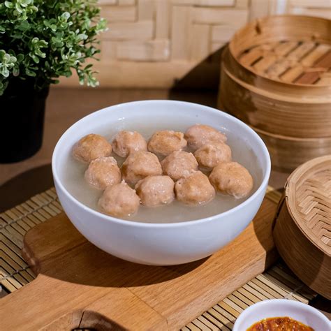 Pentol Bakso Sedang Isi Biji Bumbu Kuah Sinergi Smart Tumbas