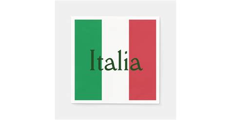 Flag Of Italy Paper Napkins Zazzle