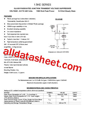 1N6279CA Datasheet PDF Transys Electronics